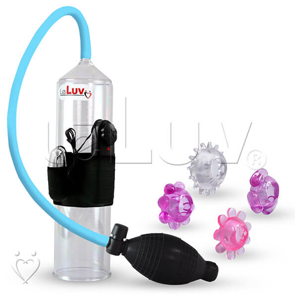 Vibrating GOOD B-Grip Vacuum Pump Get + 4 Jelly Rings Picture 1
