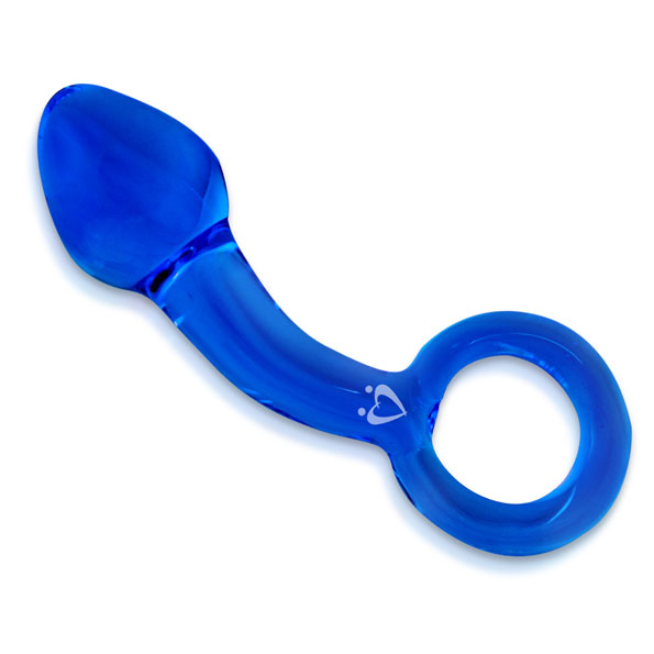 Leluv Glass Prostate Ring Pyrex Anal Massager Butt Plug Male Dildo